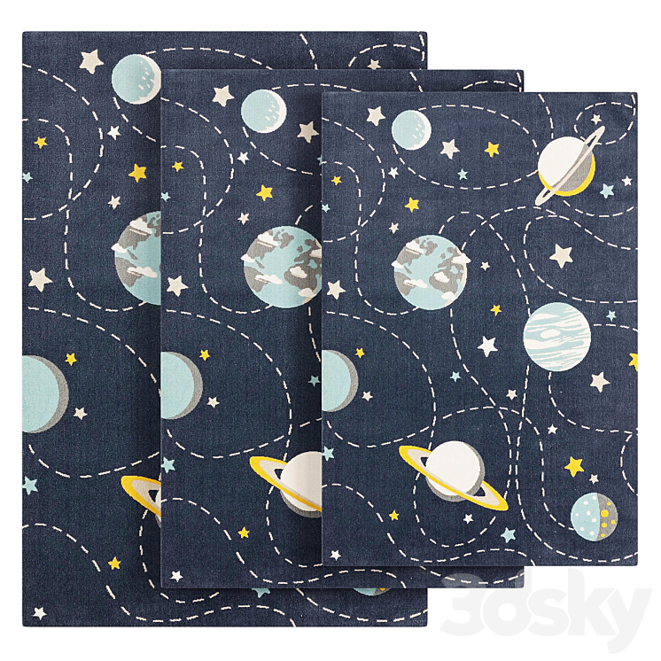 Apollo 11 Rug rug Apollo - Carpets - 3D model