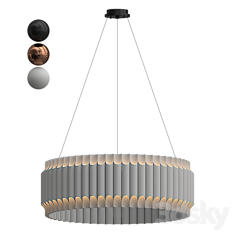Galliano Round Suspension Light by Delightfull White - Pendant light ...