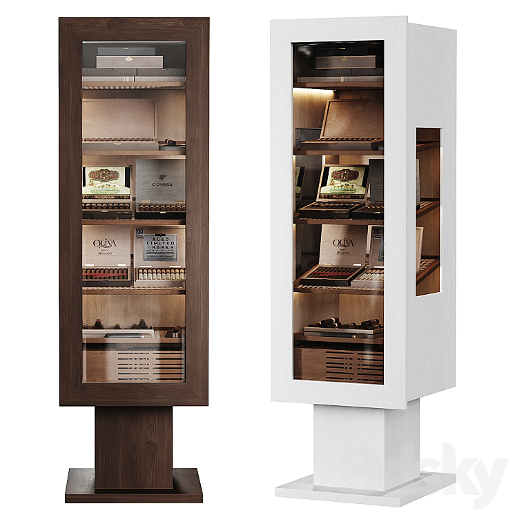 Gerber Humidor Cigar Rack - Wardrobe & Display cabinets - 3D model