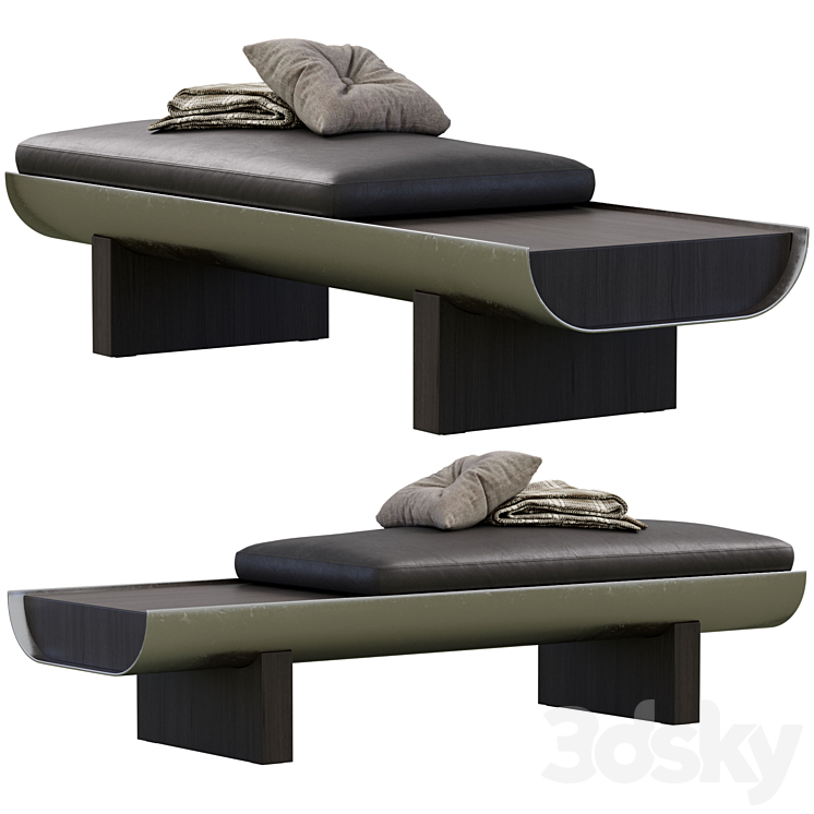 Pilot Bench Pilots Bench By Minotti - Other soft seating - 3D model
