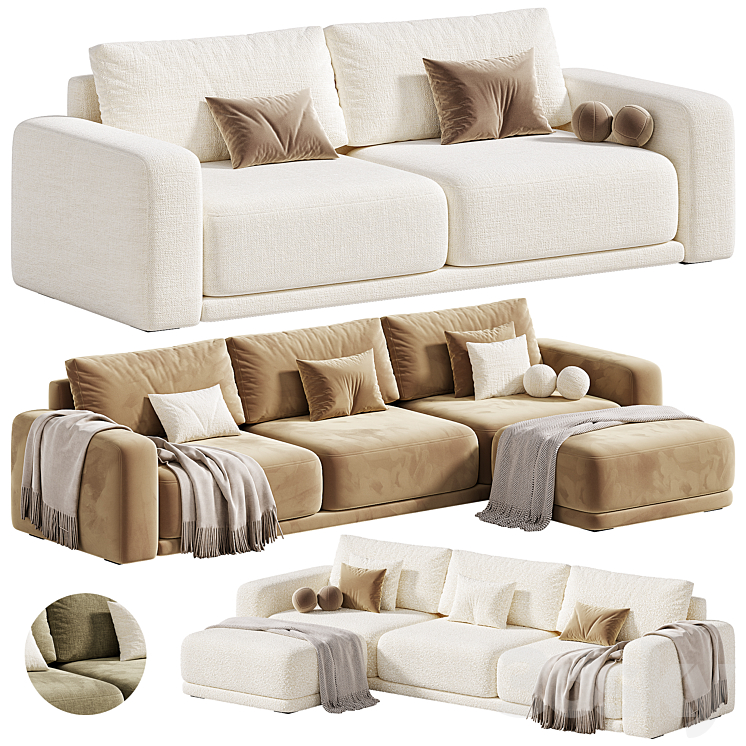 Bella Sofa by RH Design - Sofa - 3D model