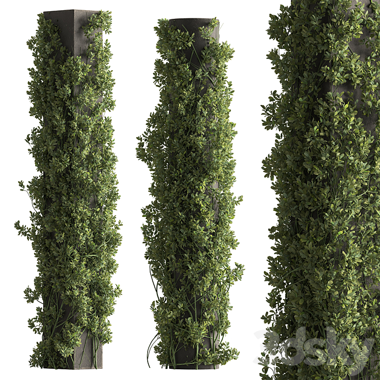 Vertical Garden Column - Set 152 - Fitowall - 3D model