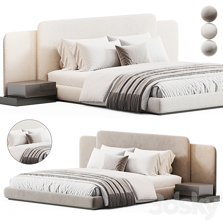 Roma Turri Bed by Miliashop - Bed - 3D model