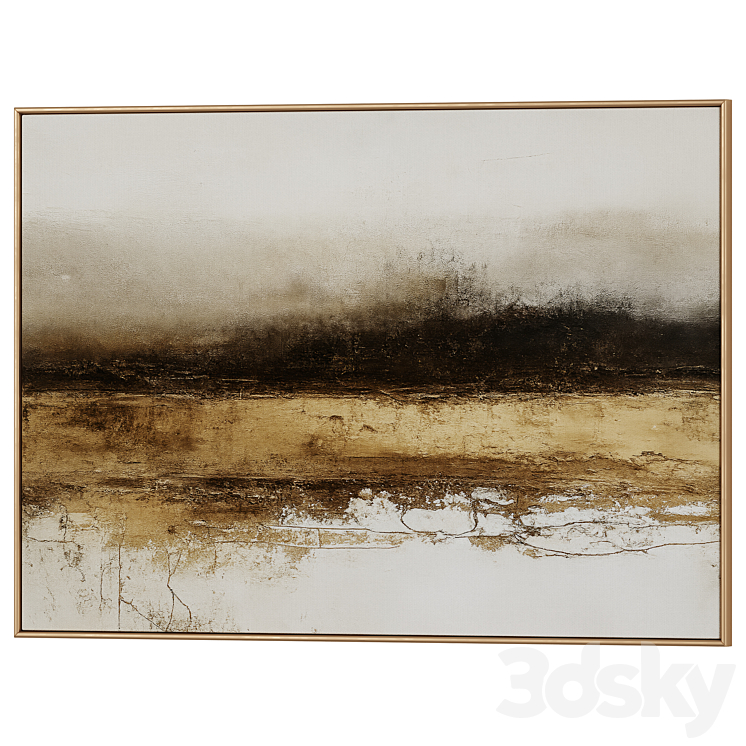 Abstract Painting Frame set 120x85 03 - Frame - 3D model