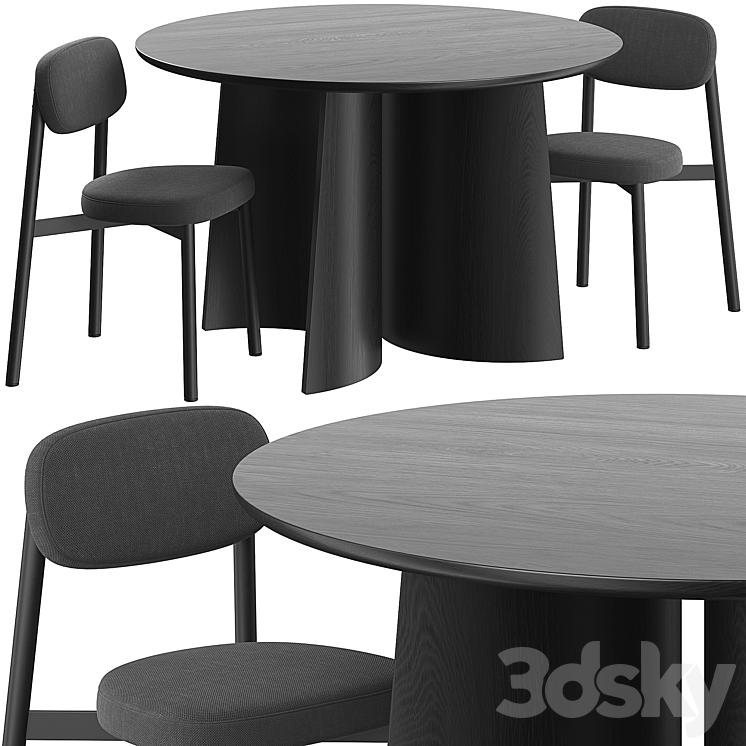 Gallery Detail: Ginger Table And Residence Chair By Jean Couvreur Table Chair