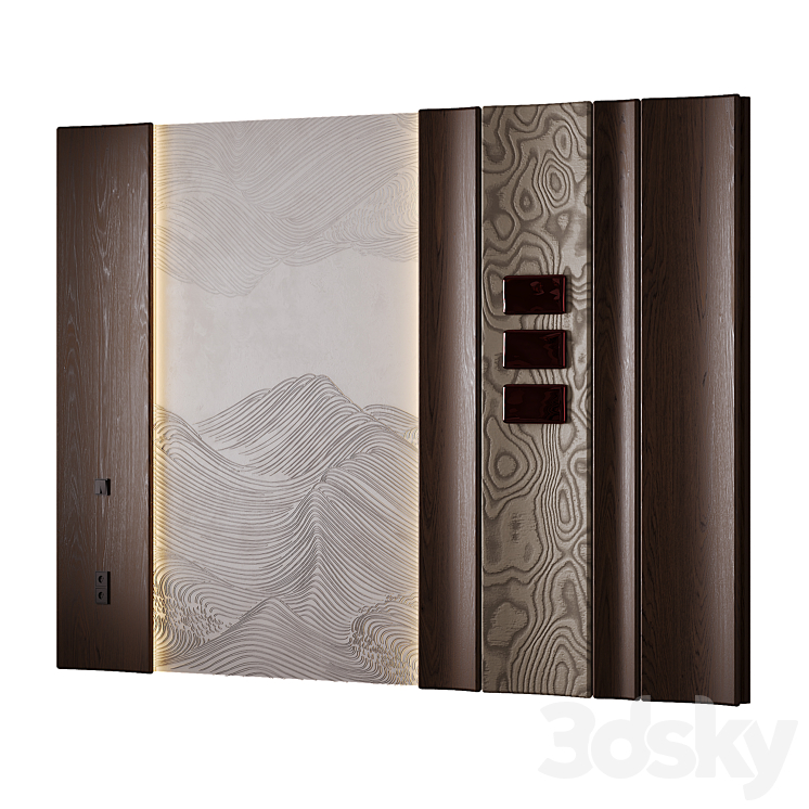 Decorative panel with backlight - Other decorative objects - 3D model