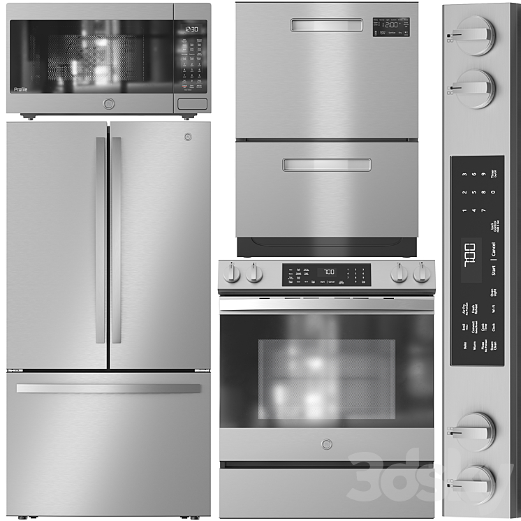 GE Appliance Collection 16 - Kitchen appliance - 3D model