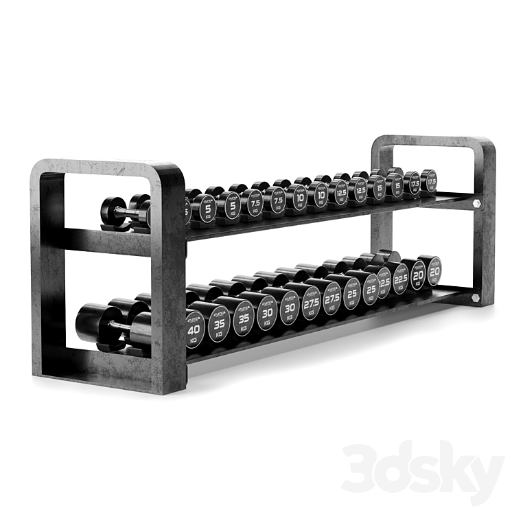 Sportworks Weight Rack Weight Storage Racks Dumbbell Set 028 - Sports - 3D model