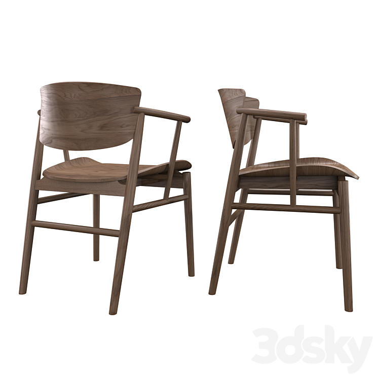 Furniture N01 Chair N01 Chair By Fritz Hansen Chair 3D Model
