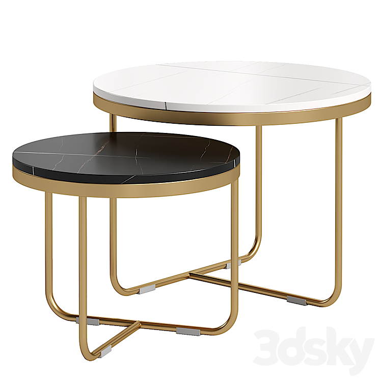 Nesting Coffee Table Set 2 - Table - 3D model