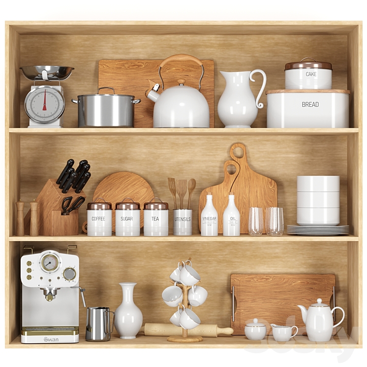 Kitchenware set 02 - Other kitchen accessories - 3D model