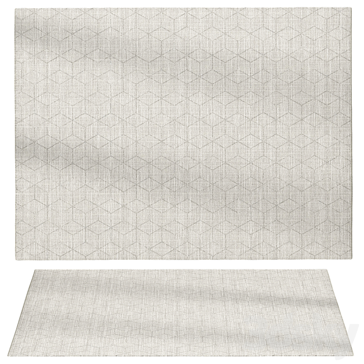 Prisma Rug Prisma Monochrome Rug - Carpets - 3D model