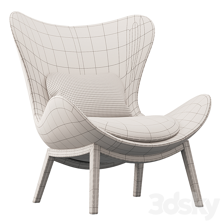 Lazy Armchair by Calligaris Arm chair 3D model