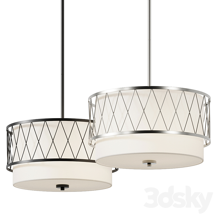 Z-lite Dalton 198-17 Pendant Light - Pendant light - 3D model