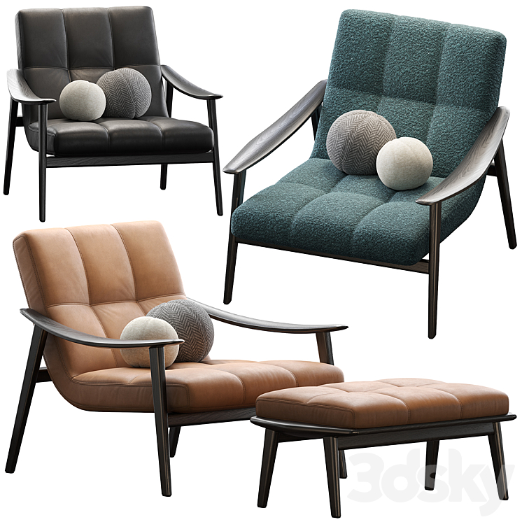 Fynn Chair by MINOTTI - Arm chair - 3D model