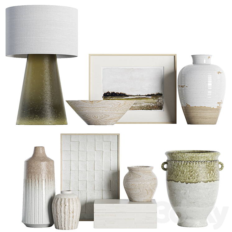 Photo inspiration: Visual Reference: Minimal Decorative Set 01 Decorative Set