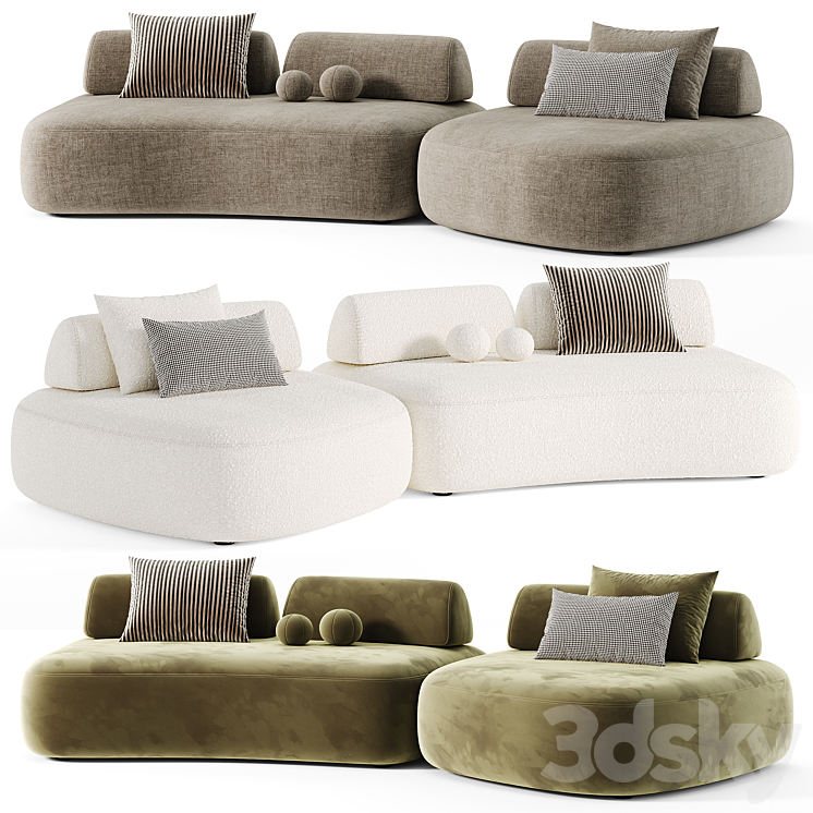 Sofa Residenza Modern Eichholtz - Sofa - 3D model