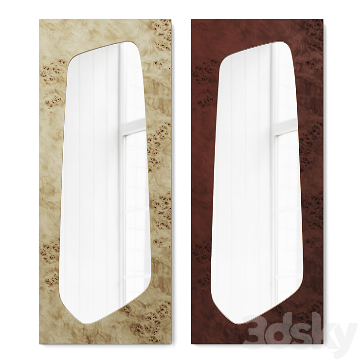 Folia Mirror Large by Ferm Living - Mirror - 3D model