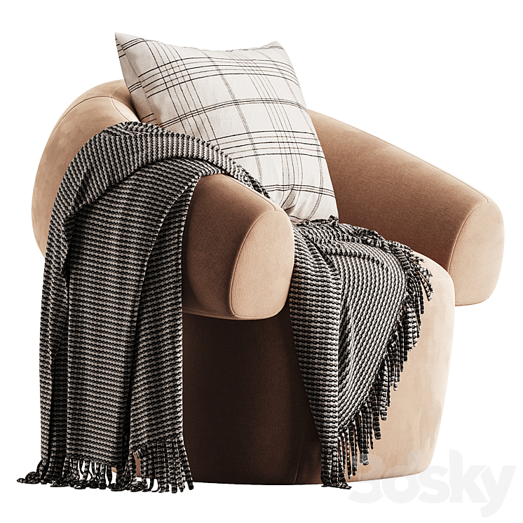 Ruff armchair - Arm chair - 3D model