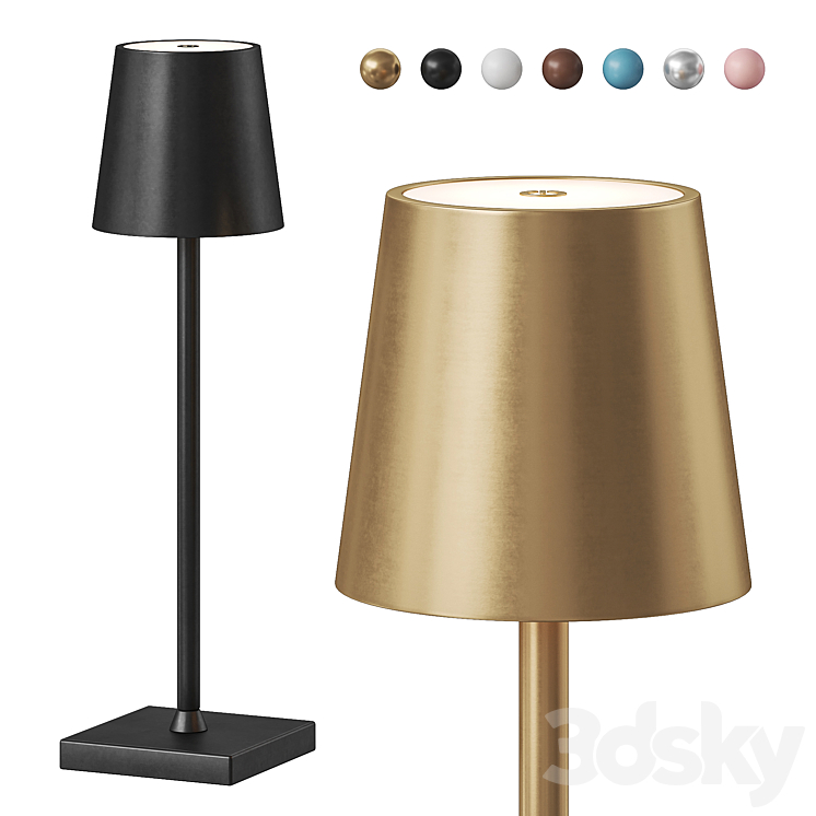 Cordless Rechargeable LED Table Lamp - Table lamp - 3D model