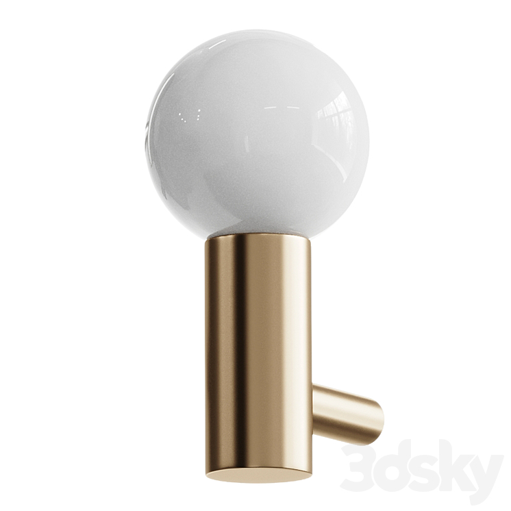 LEDS C4 MIST Glass and steel wall lamp - Wall light - 3D model