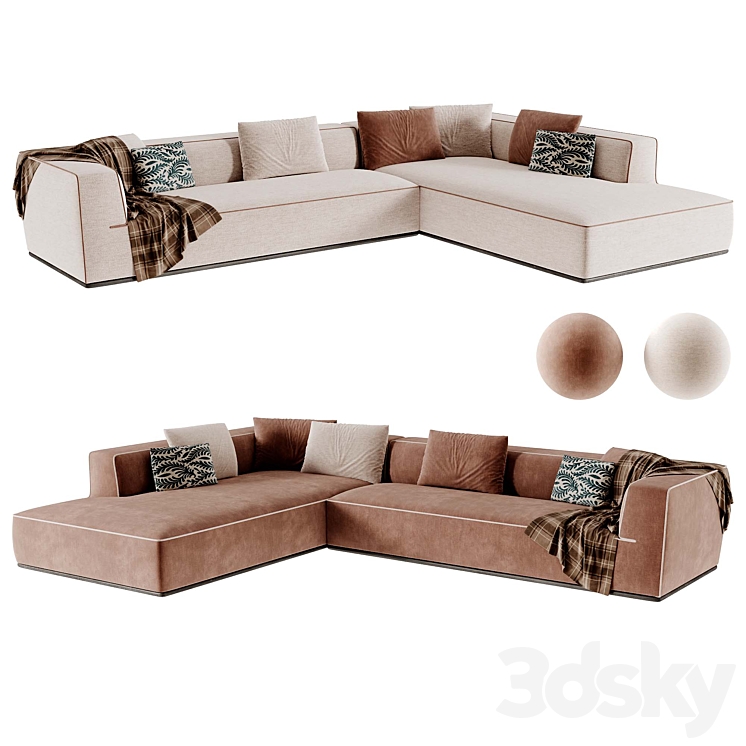 PERRY corner sofa by Flexform - Sofa - 3D model