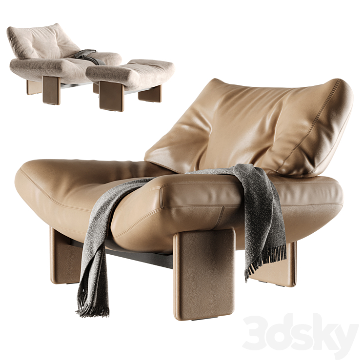 Minotti Emmi Armchair - Arm chair - 3D model