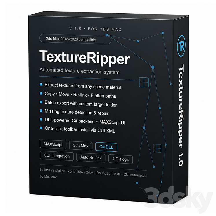 3d Model Texture Ripper TextureRipper 1.0 - Scripts - 3D model