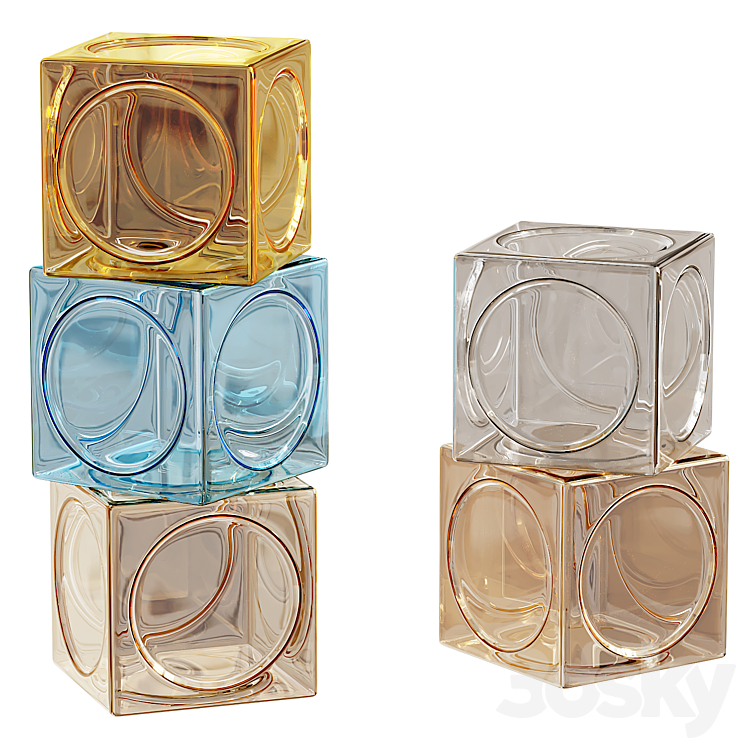Table Version Model Version Barovier & Toso Glass Coffee Tables - Table - 3D model