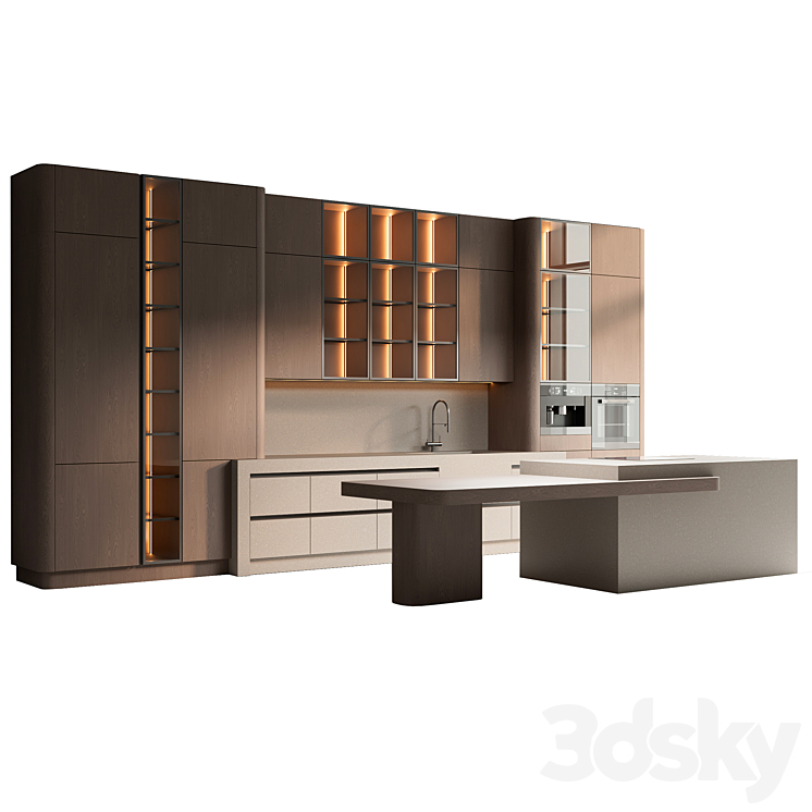 Kitchen in modern style 09 - Kitchen - 3D model