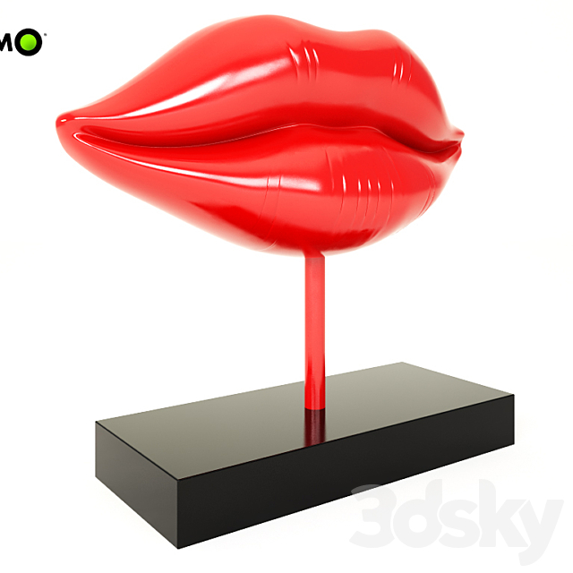 Statuette Lips 3ds Max - thumbnail 2