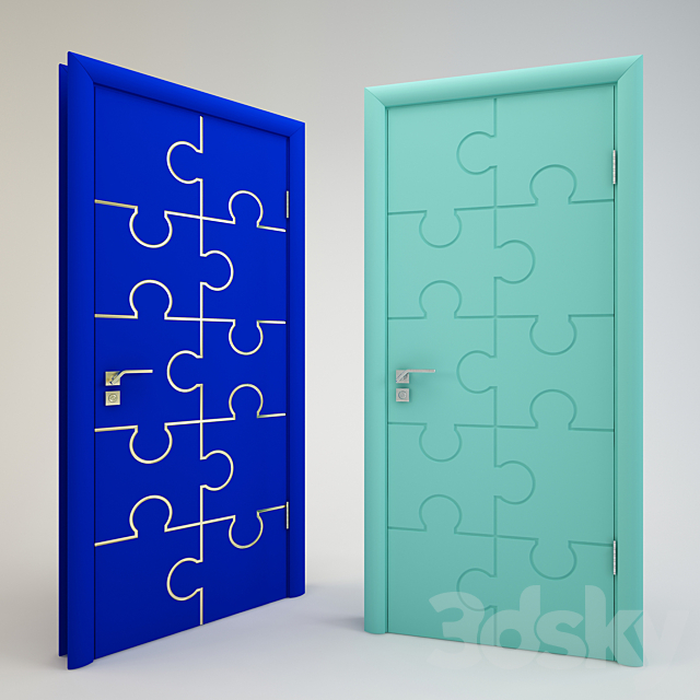 Door “puzzle” Mari furniture factory 3ds Max - thumbnail 3