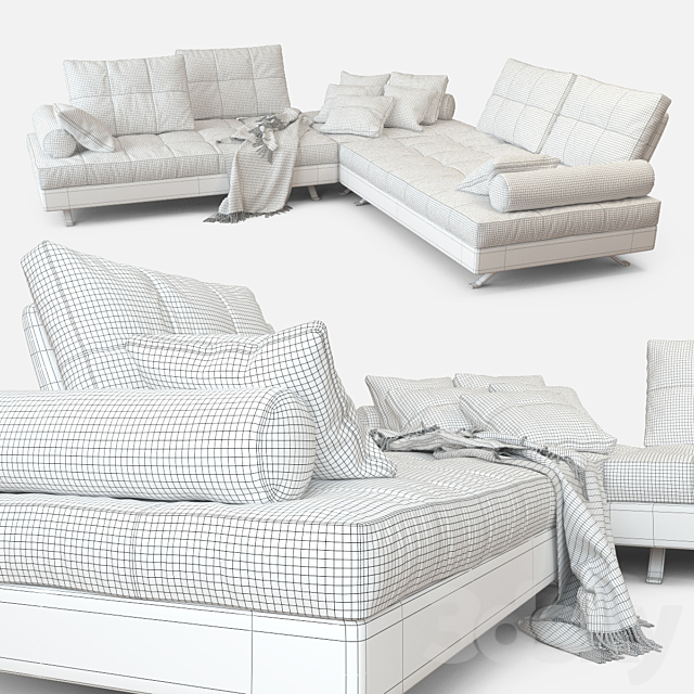 Sofa Madison from Relotti m01 3ds Max - thumbnail 3