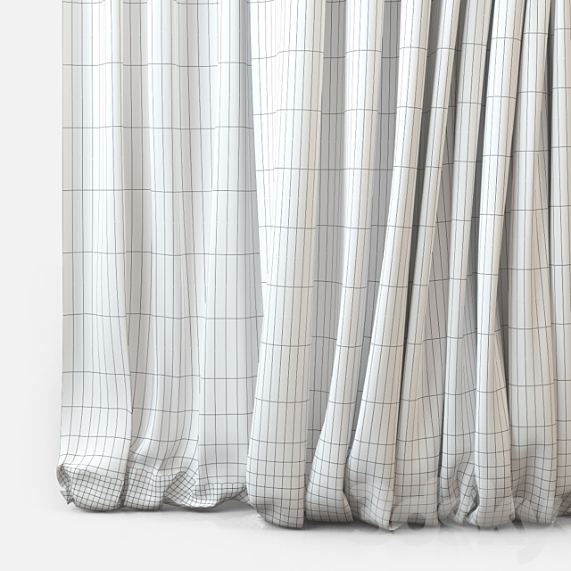 Curtains m25 3ds Max - thumbnail 3