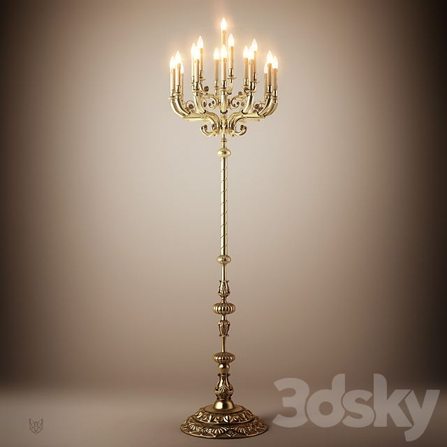 floor lamp 3ds Max - thumbnail 2