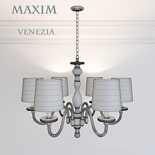 Maxim lighting Chandelier Venezia 6-Light 3ds Max - thumbnail 2