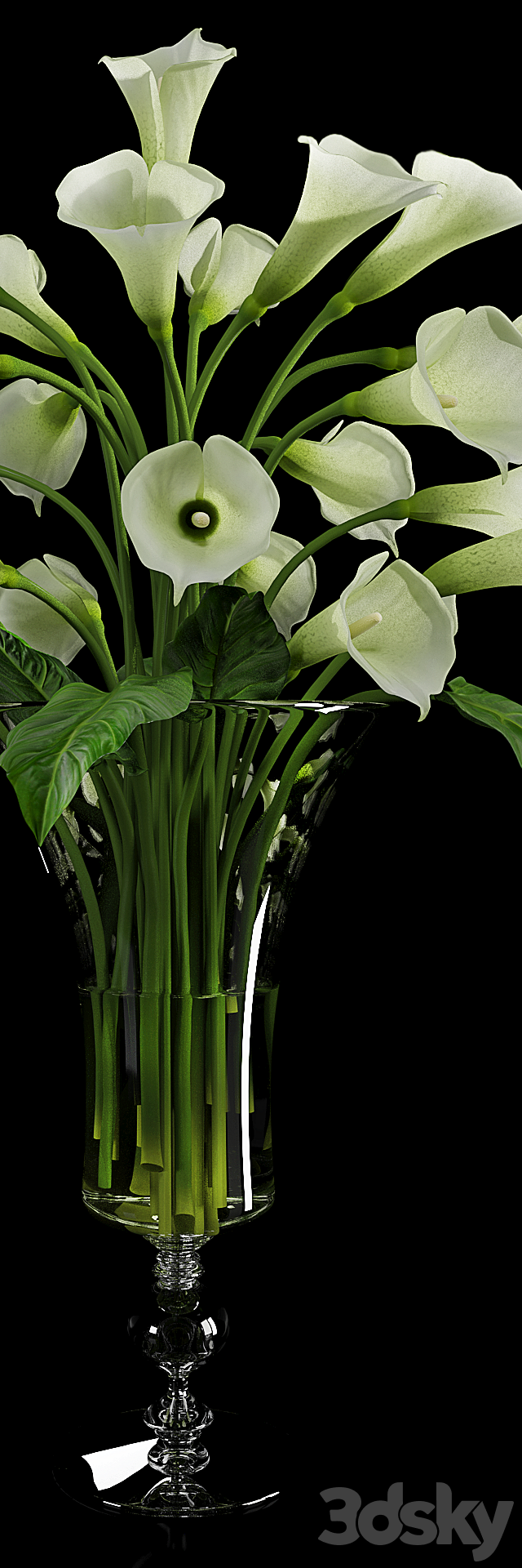 Calla Lily 3 3ds Max - thumbnail 2