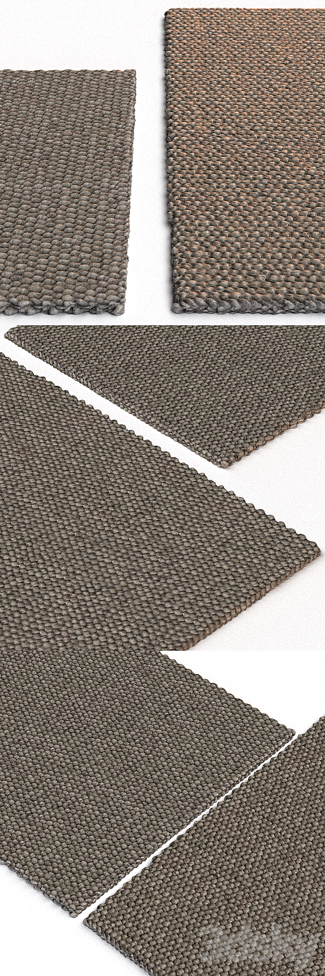 Rug HAY Peas Dark Gray Rug 3ds Max - thumbnail 2