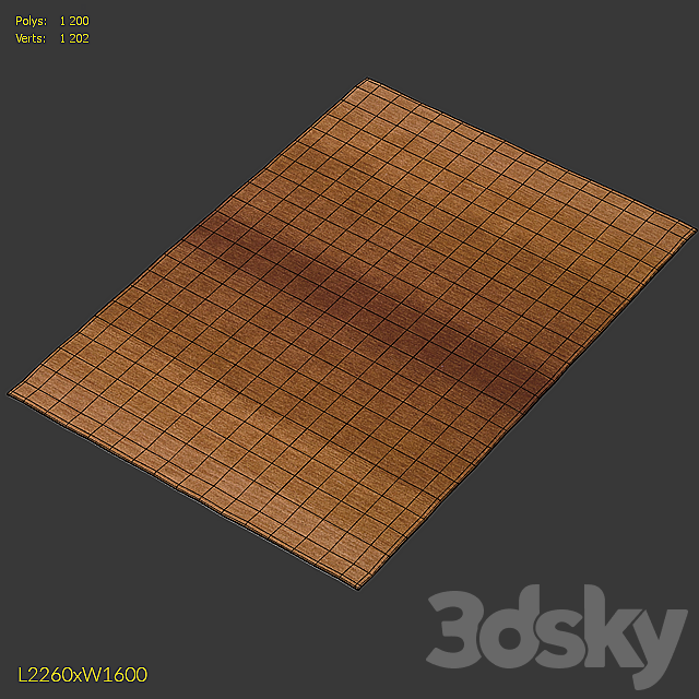 Rug Calvin Klein Home Linear Glow Cumin Rug 3ds Max - thumbnail 3