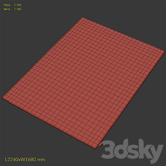 Rug Calvin Klein Home Lunar Amethyst Rug 3ds Max - thumbnail 3
