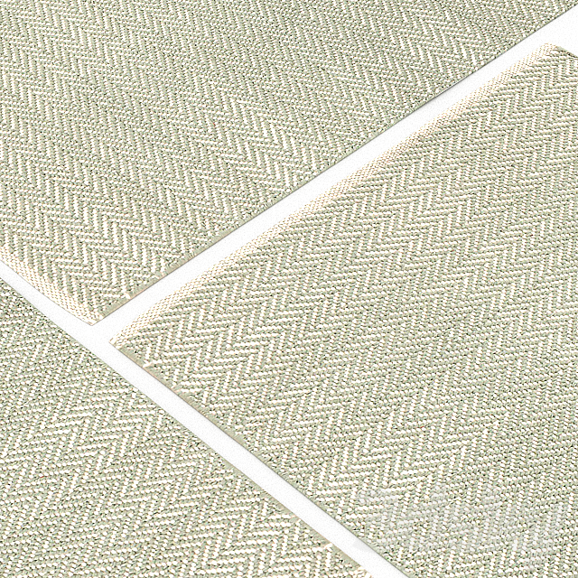 Carpet Dash&Albert  Herringbone Ocean Woven Cotton Rug 3ds Max - thumbnail 2