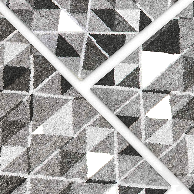 Carpet nuLOOM Hand Tufted Anja Triangle Rug 3ds Max - thumbnail 2