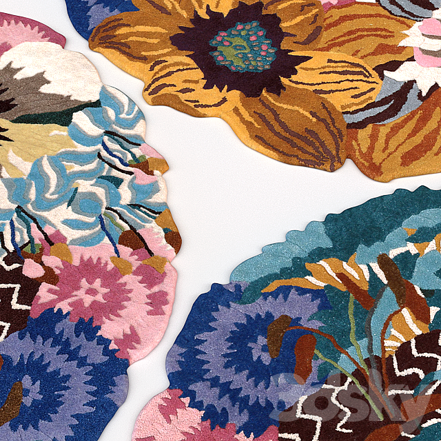 Rug Missoni Home Lilium Multicolor Rajmahal Round Rug 3ds Max - thumbnail 2