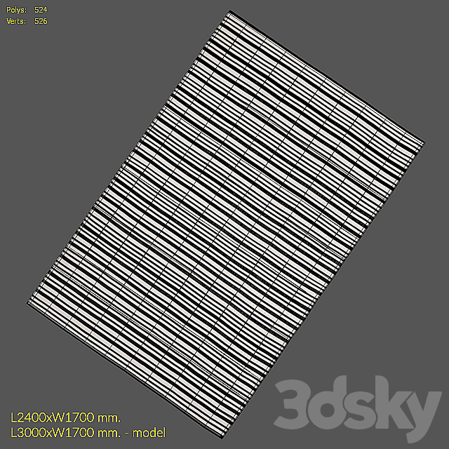 Rug Missoni Home Tropical Fish Outdoor Sergipe Rug 3ds Max - thumbnail 3