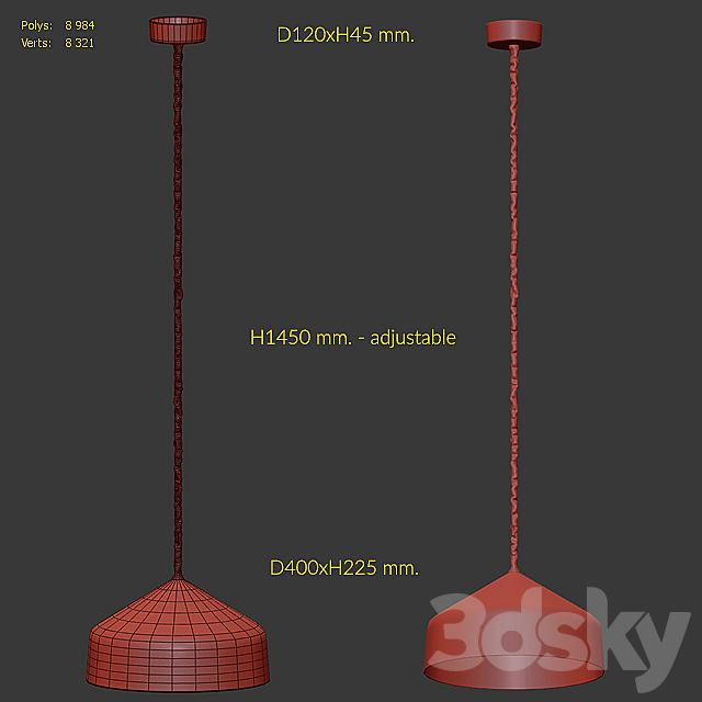 Ceiling Light In-es.artdesign Matt Cyrcus Nebula 3ds Max - thumbnail 2