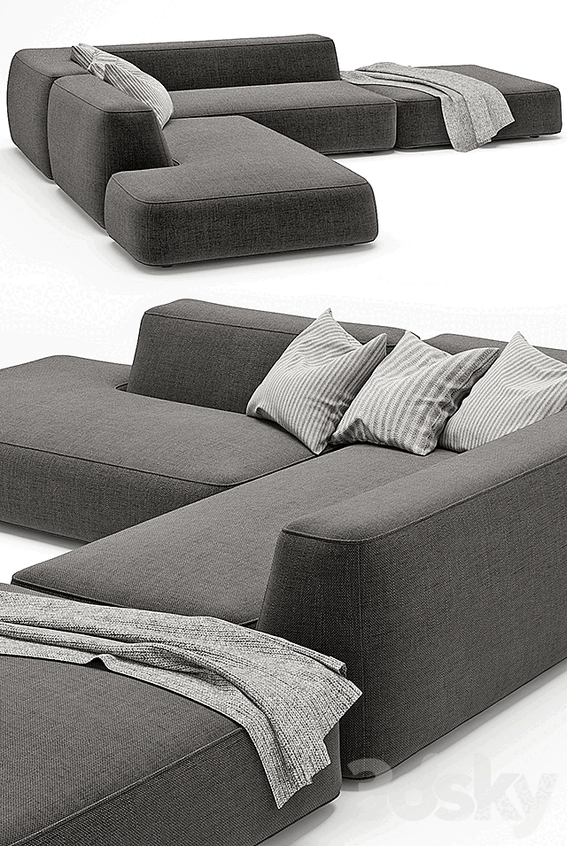 LEMAMOBILI CLOUD SOFA 3 3ds Max - thumbnail 2