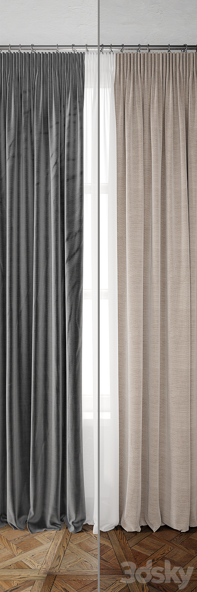 Curtain 47 3ds Max - thumbnail 3