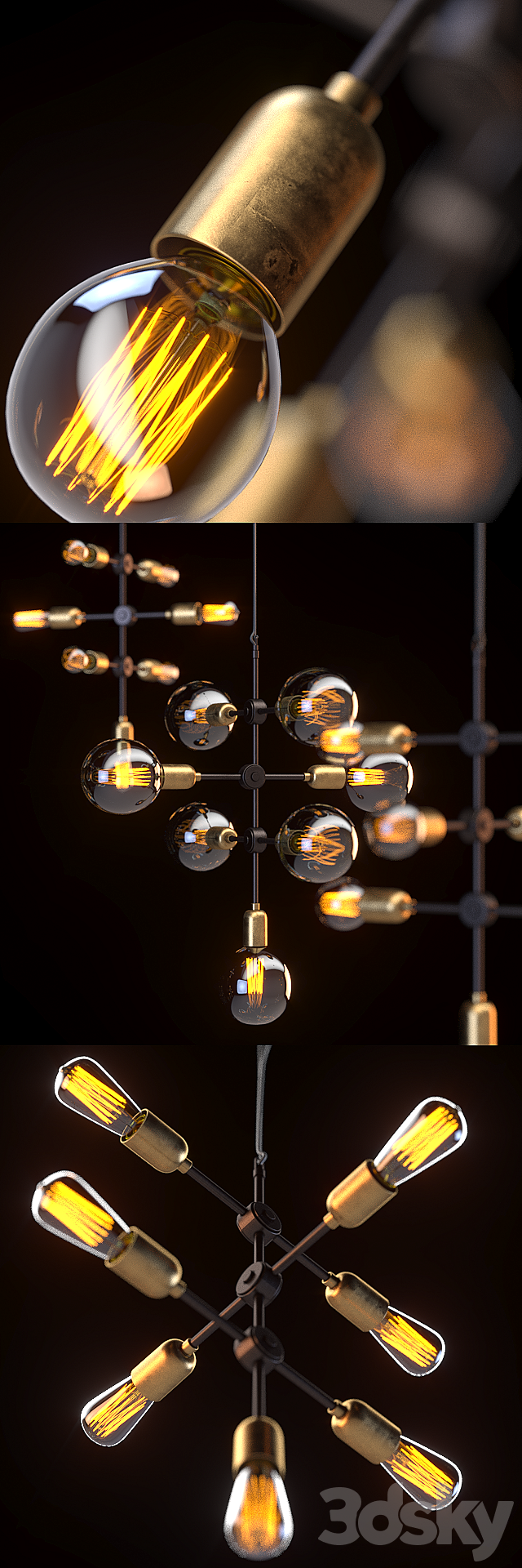Suspension House Doctor Molecular CB0810 Pendant 3ds Max - thumbnail 2