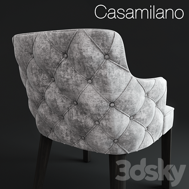 Royale Black Capitone 3ds Max - thumbnail 2
