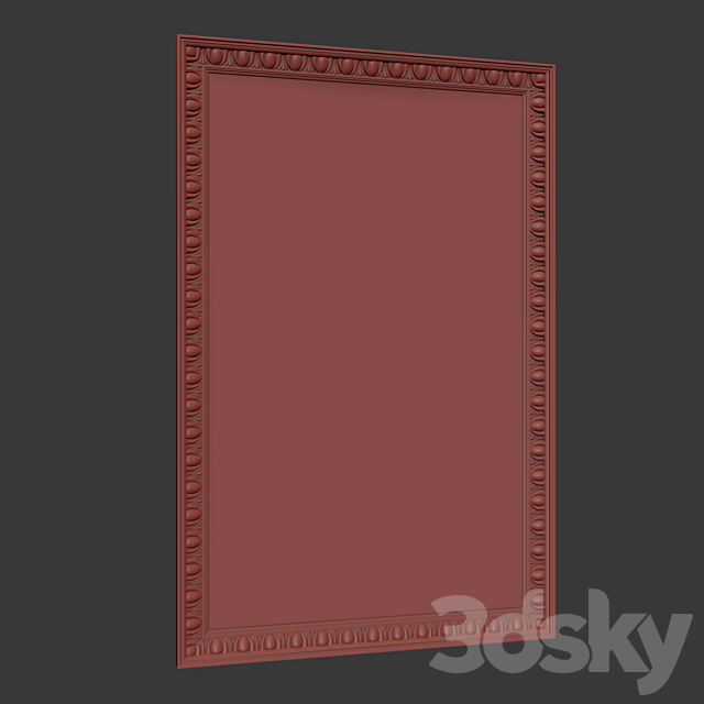Antiqua Mirror 3ds Max - thumbnail 3